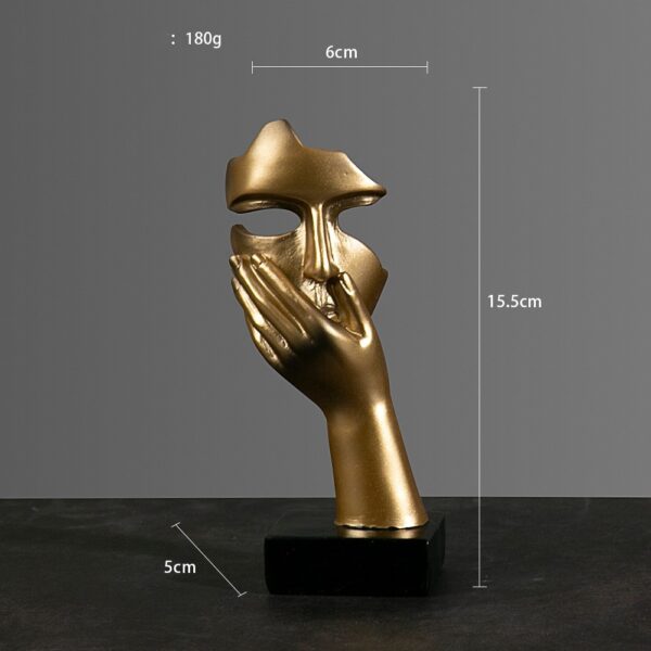 Sculpture abstraite simple de style moderne. Ornements artisanaux – Image 4