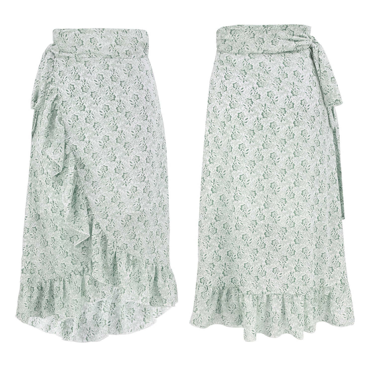 Jupe taille haute en mousseline de soie tendance de mode pour dames – Image 5