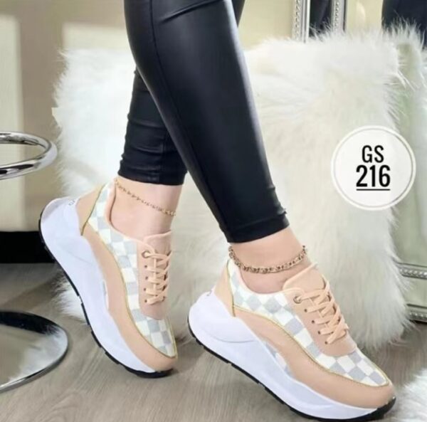 Baskets de grande taille décontractées à fond épais à la mode pour femmes – Image 5