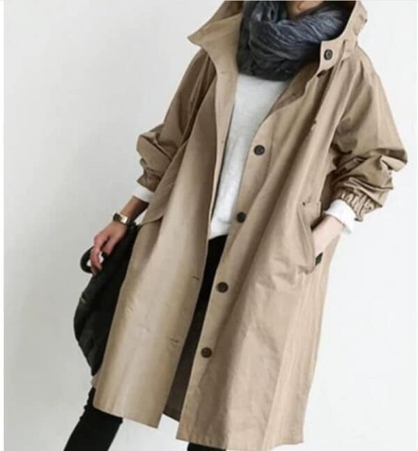 Veste chaude épaisse de style décontractée et à manches longues pour femmes – Image 2