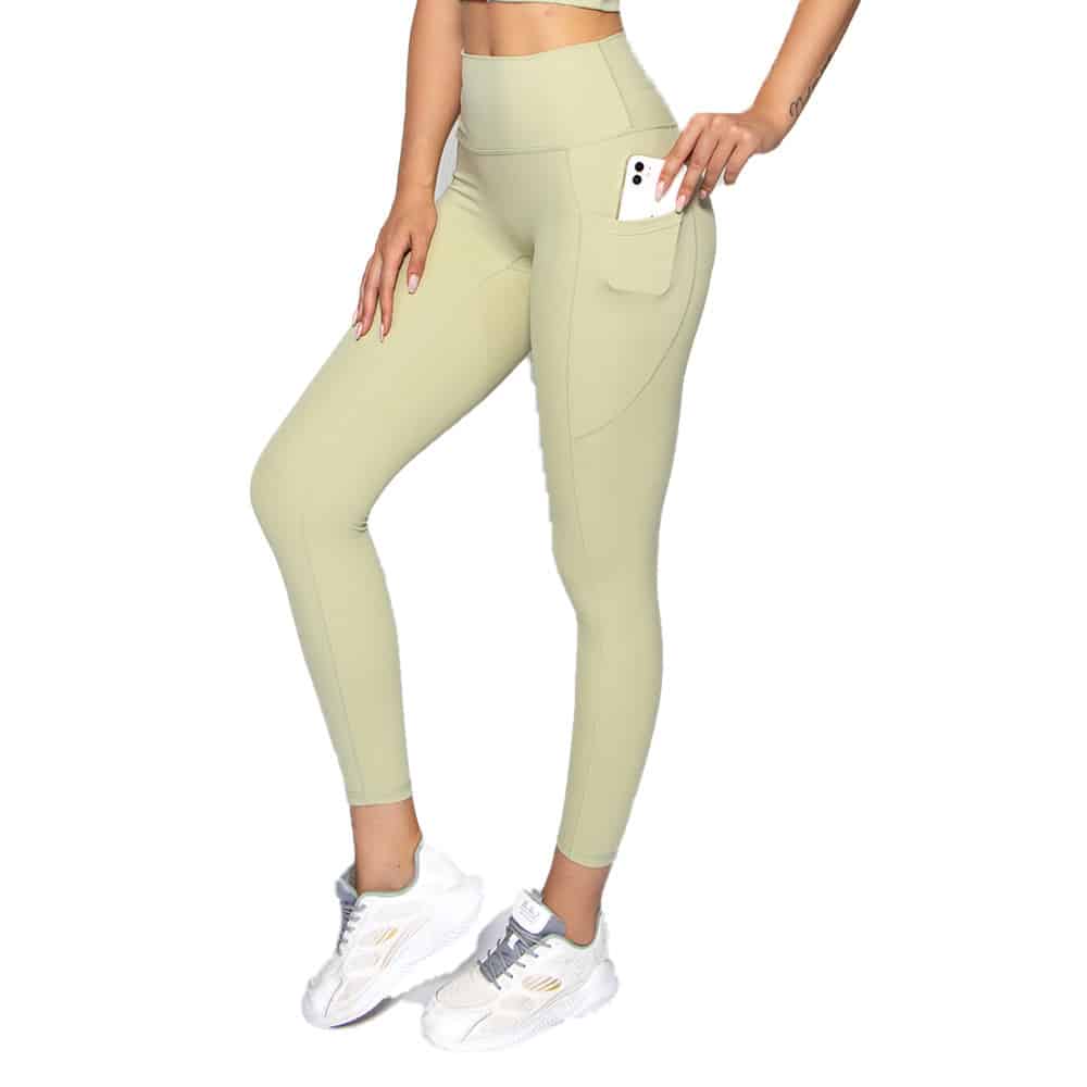 Pantalon de yoga taille haute avec poches pour femmes – Image 4
