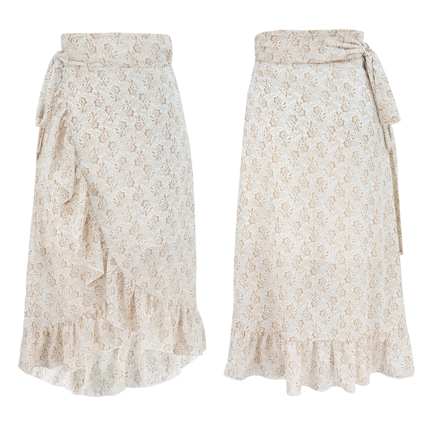 Jupe taille haute en mousseline de soie tendance de mode pour dames – Image 4