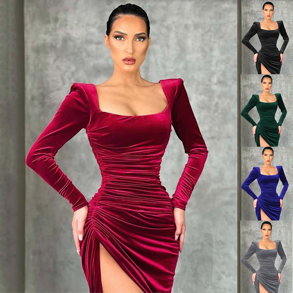 Robe à manches longues de mode pour dames – Image 7