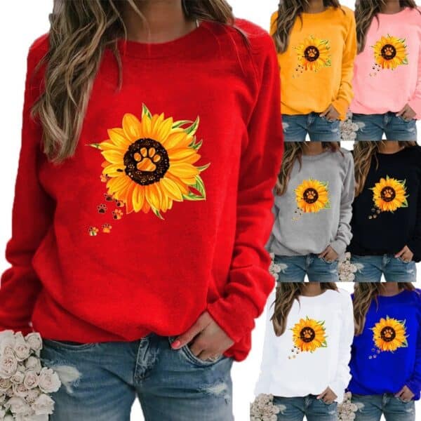 Sweatshirt à col rond et à manches longues imprimé à la mode pour hommes – Image 2
