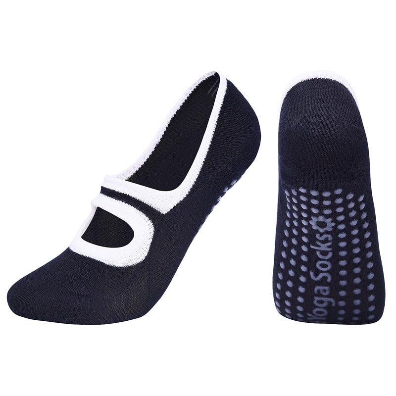 Chaussettes d'intérieur antidérapantes à dos ouvert confortables pour femmes