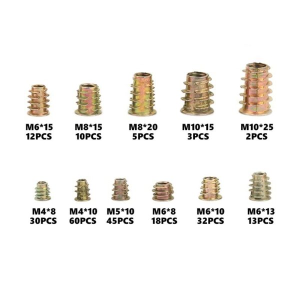 230 pièces. Vis et écrous d'insertion pour fixation des matérielles – Image 4