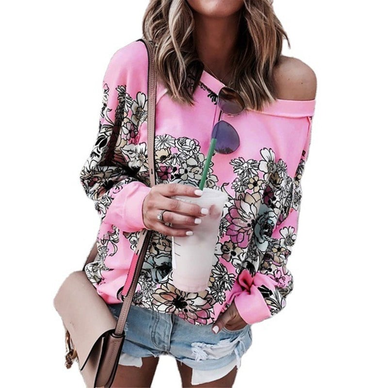 Sweatshirt à manches longues de style imprimé tendance pour femmes – Image 2