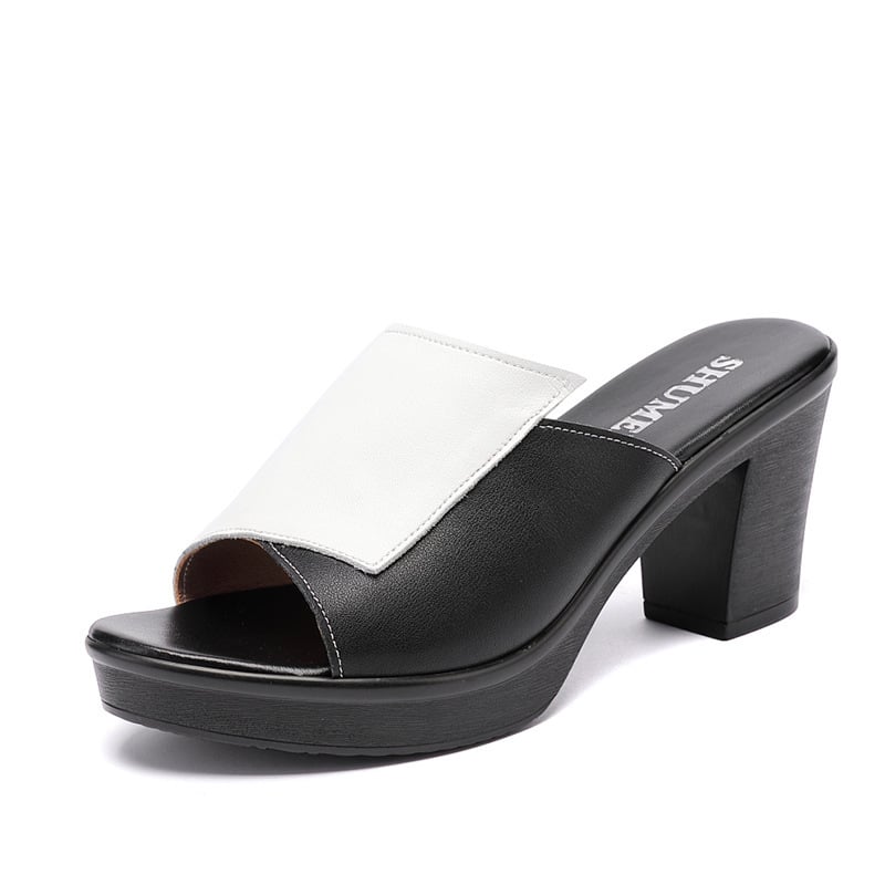 Sandales à talons hauts et épais tendances pour femmes – Image 5