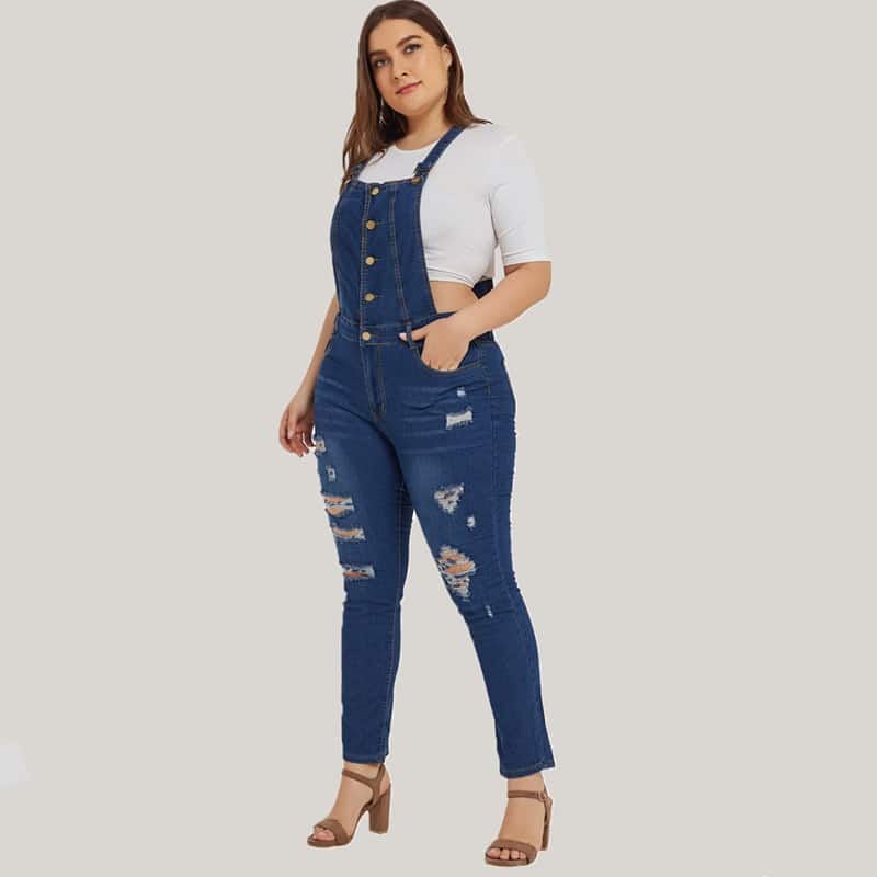 Salopette en denim tendance pour femmes – Image 4
