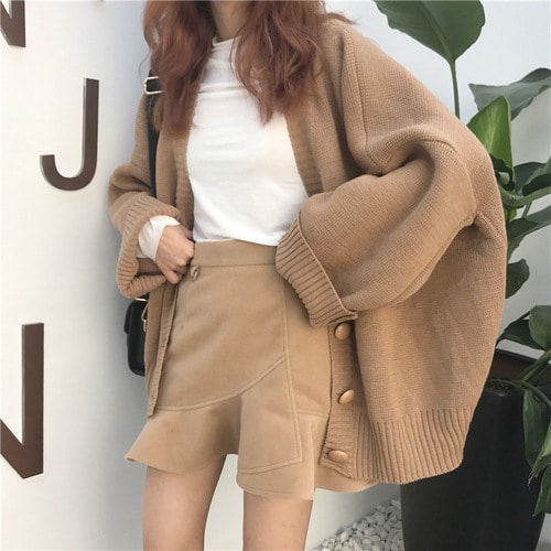 Veste longue tricotée ample tendance pour femmes