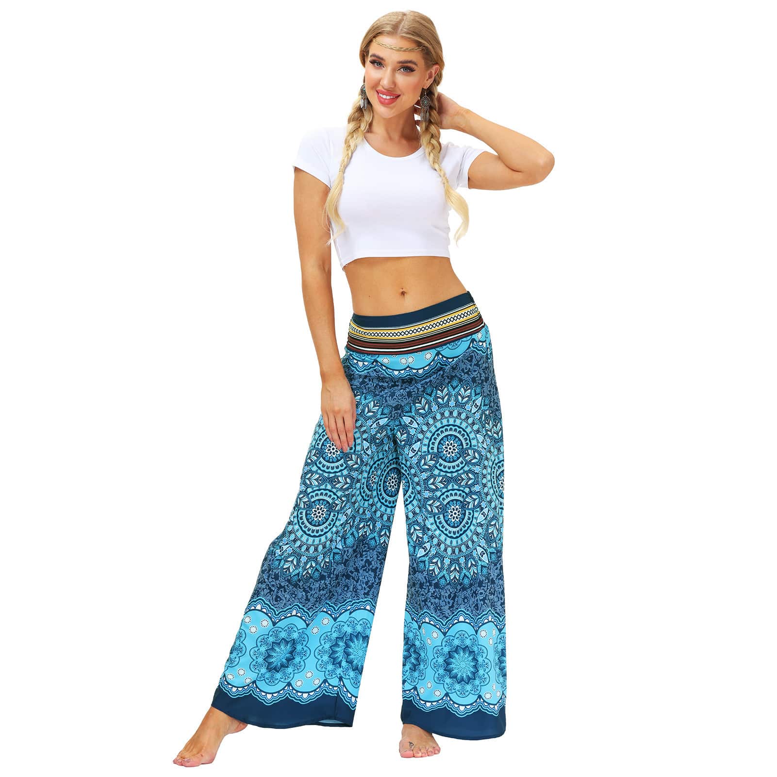 Pantalon de survêtement à jambe large pour femmes – Image 3