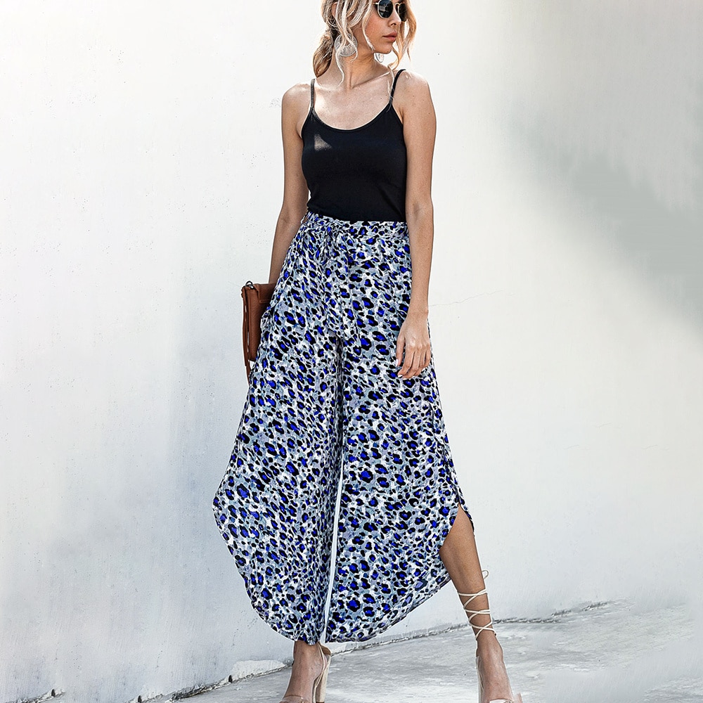 Pantalon large-pieds décontracté à la mode pour femmes – Image 4