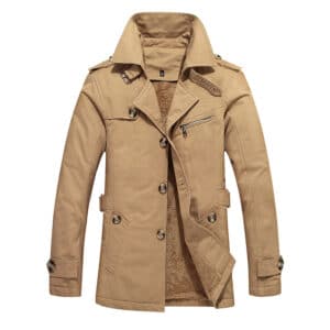 Manteau en laine polaire pour hommes de mode décontractée