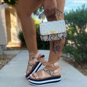 Sandales à semelles épaisses pour femmes