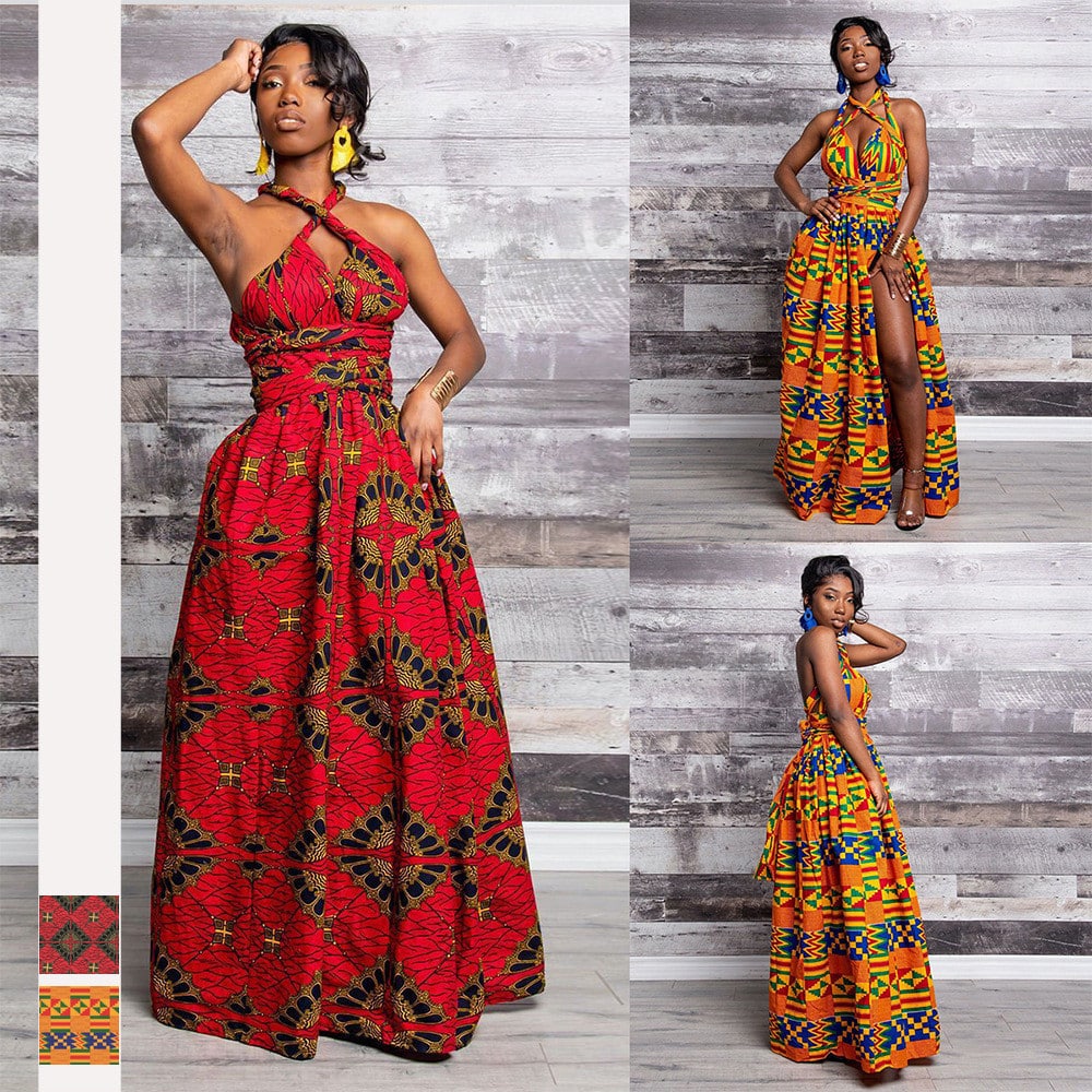 Robe à impression numérique à la mode pour femmes