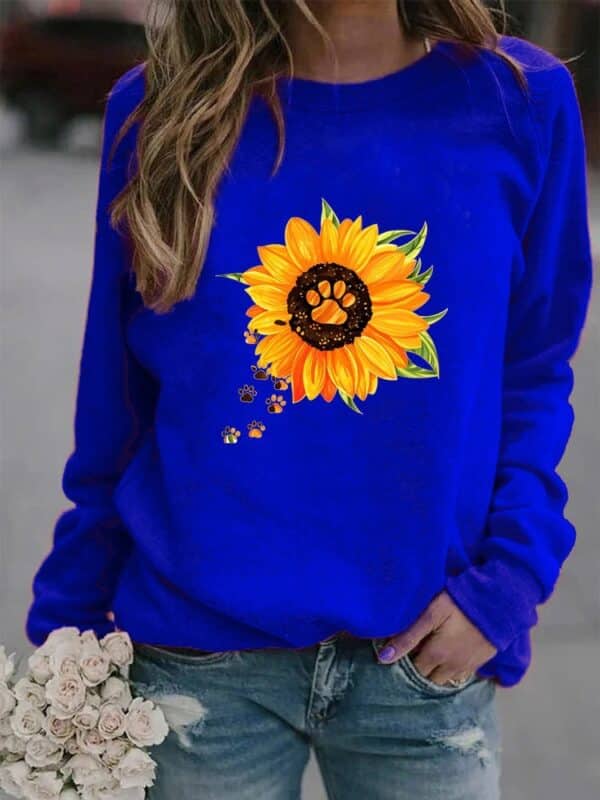 Sweatshirt à col rond et à manches longues imprimé à la mode pour hommes – Image 3