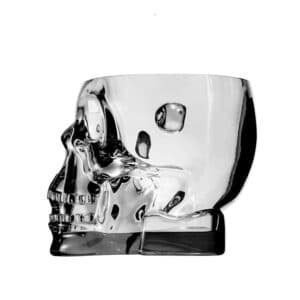 Seau à glace crâne. Seau à glace acrylique. Seau à glace en plastique pour champagnes, vins et diverses boissons