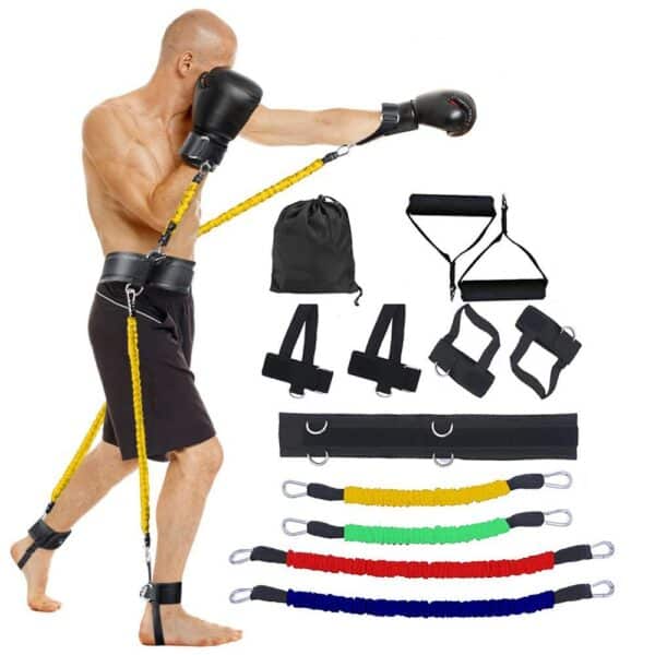 Accessoires de fitness. Outils d'entraînement sportifs. Corde d'entraînement élastique en latex