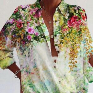 Chemise ample décontractée à la mode pour femmes