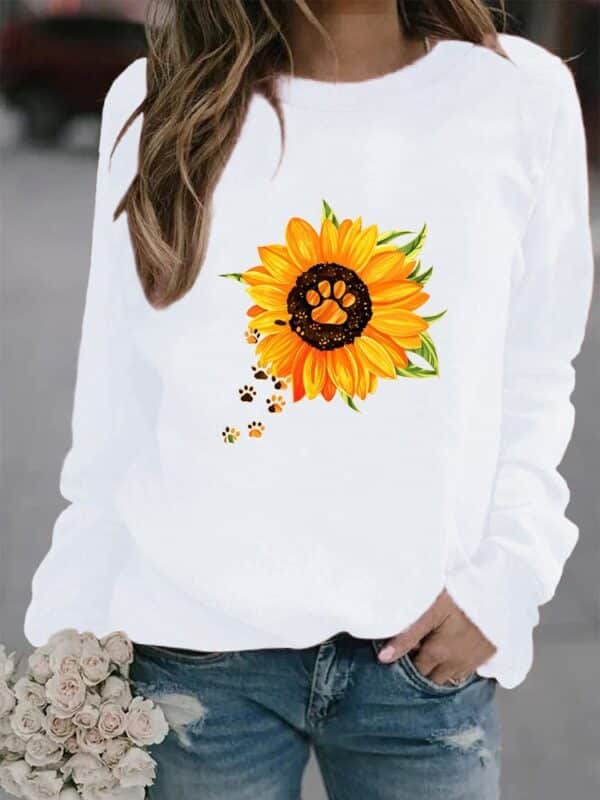 Sweatshirt à col rond et à manches longues imprimé à la mode pour hommes – Image 7