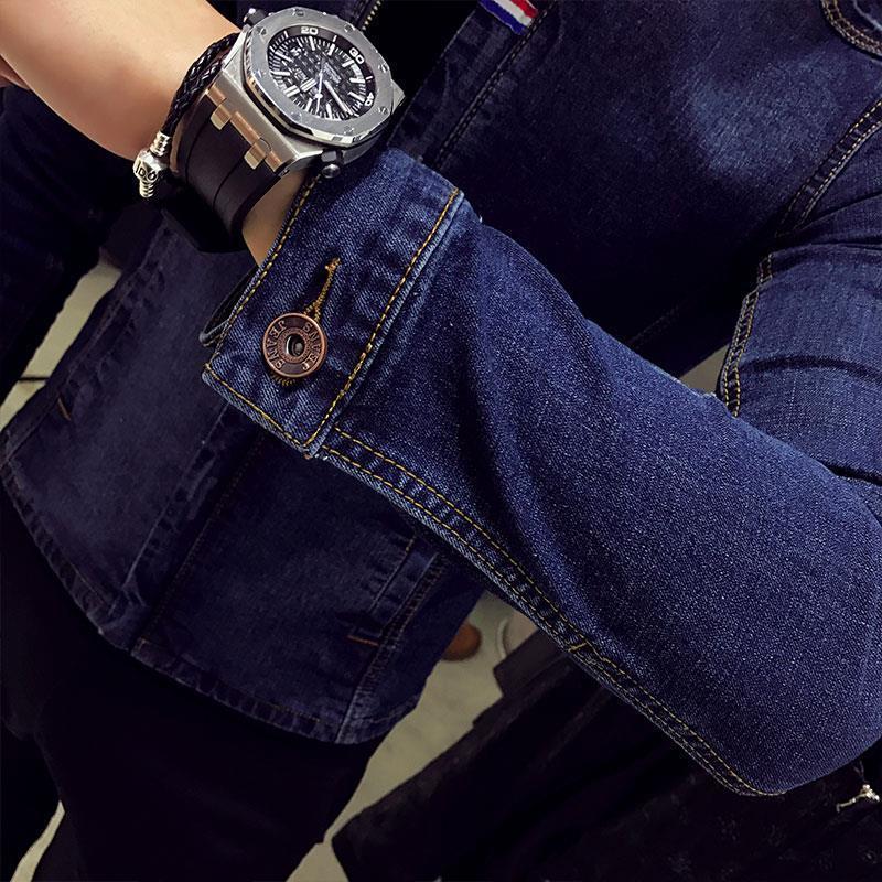 Veste décontracté en jeans de mode pour hommes – Image 4