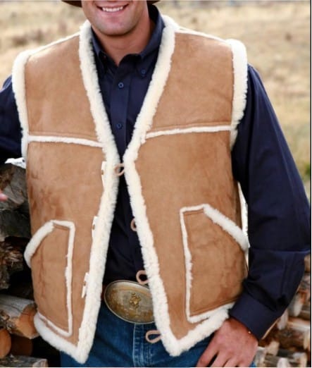 Gilet décontracté en daim confortable pour hommes