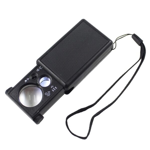 Loupe portative lumineuse pour la réparation et l'identification objets