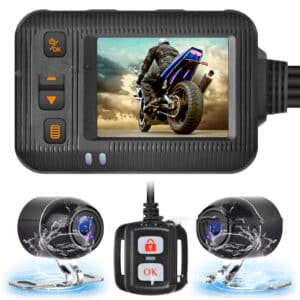 Enregistreur de conduite pour moto à double miroir