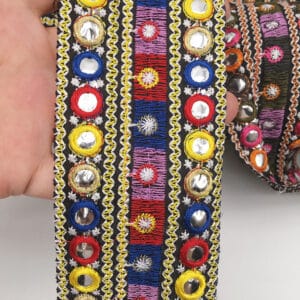 Ruban pour vêtements et accessoires de style ethnique