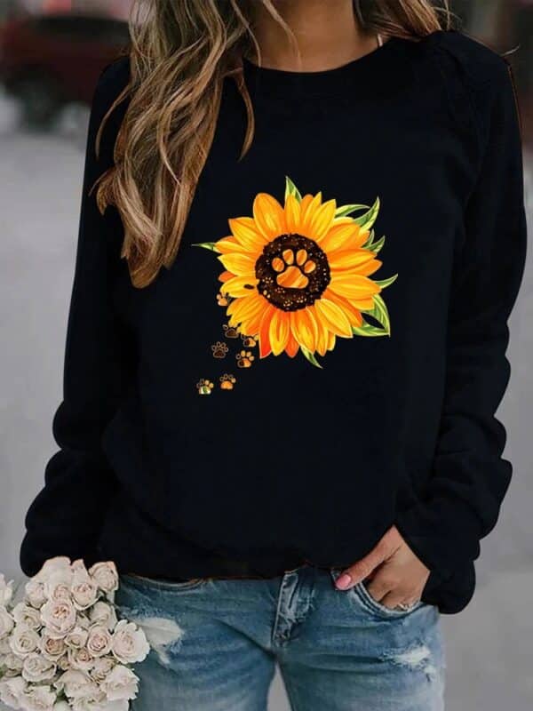 Sweatshirt à col rond et à manches longues imprimé à la mode pour hommes – Image 8