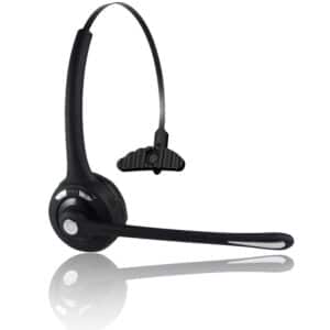 Oreillette bluetooth sans fil. Casque de bureau opérateur avec microphone
