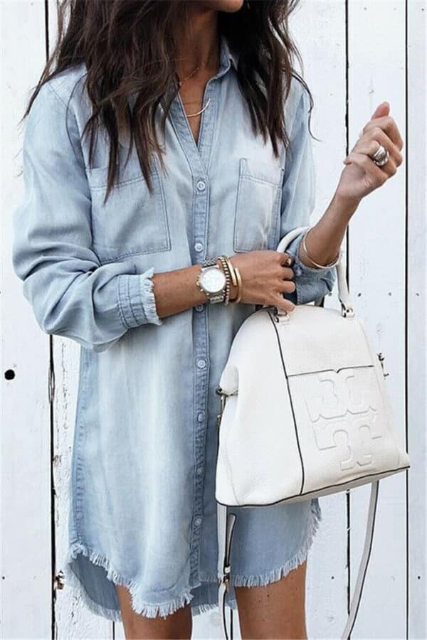 Robe en jeans tendance et à la mode pour femmes