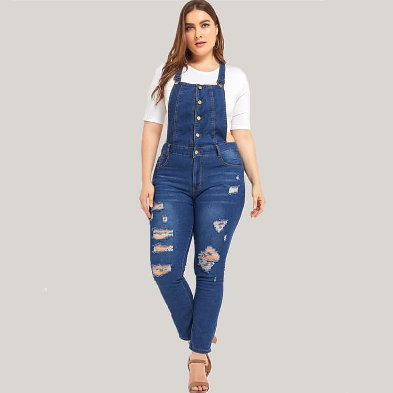 Salopette en denim tendance pour femmes – Image 5