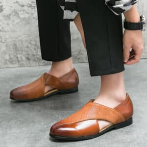 Nouvelles chaussures de mode creuses d'été pour hommes