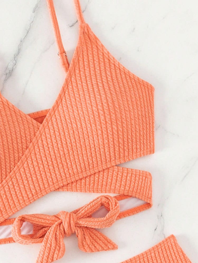 Maillot de bain fendu à lacets pour femmes – Image 7