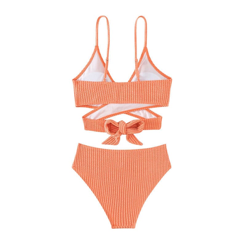 Maillot de bain fendu à lacets pour femmes – Image 4