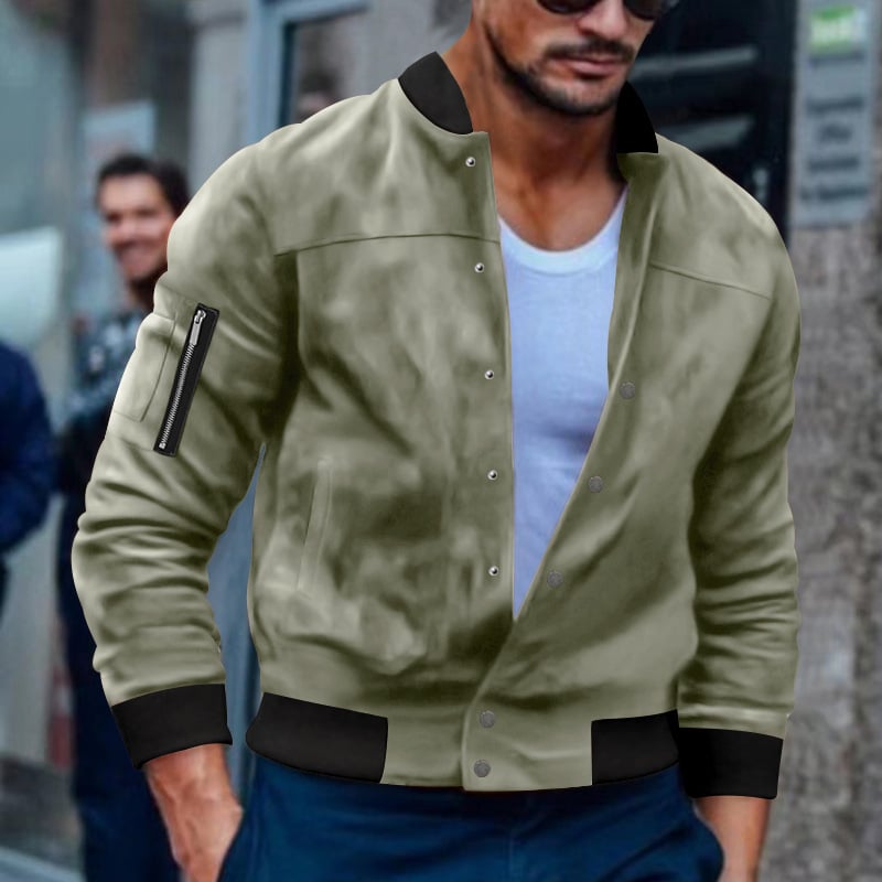 Manteau cardigan à simple boutonnage de mode pour hommes – Image 6