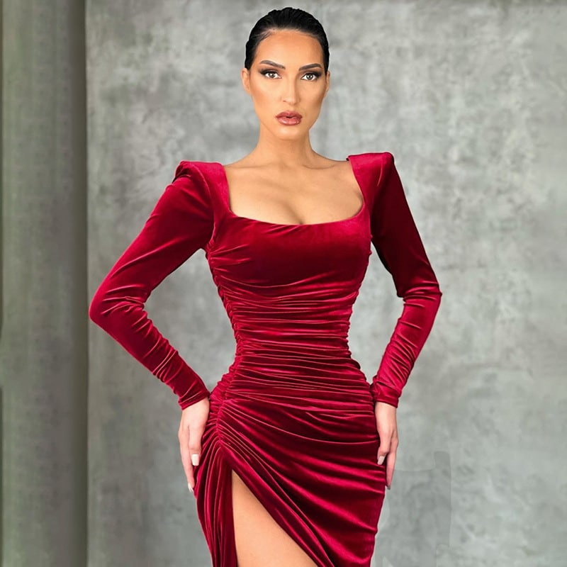 Robe à manches longues de mode pour dames – Image 6