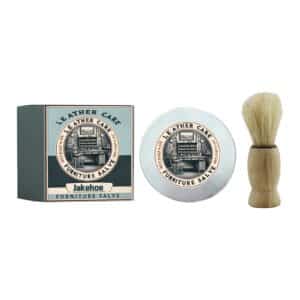 Brosse et pommade de cuir pour meubles