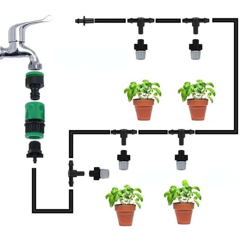 Ensemble de système de verdissement par brouillard d'eau pour tuyau d'arrosage de jardins – Image 3