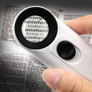 Loupe à main à doubles lumières pour l'évaluation des bijoux