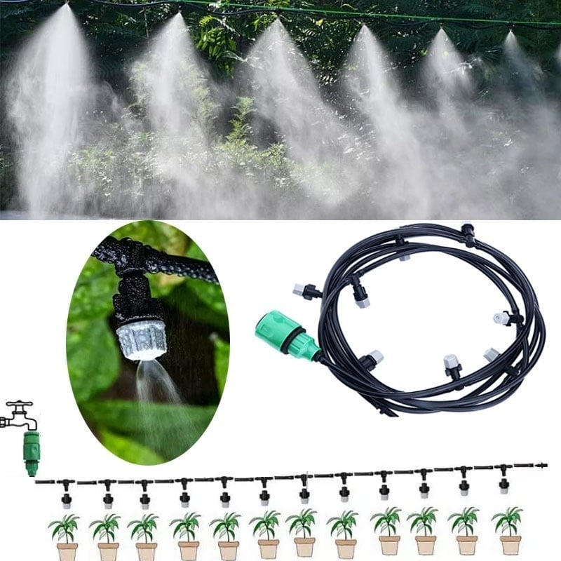 Ensemble de système de verdissement par brouillard d'eau pour tuyau d'arrosage de jardins – Image 4