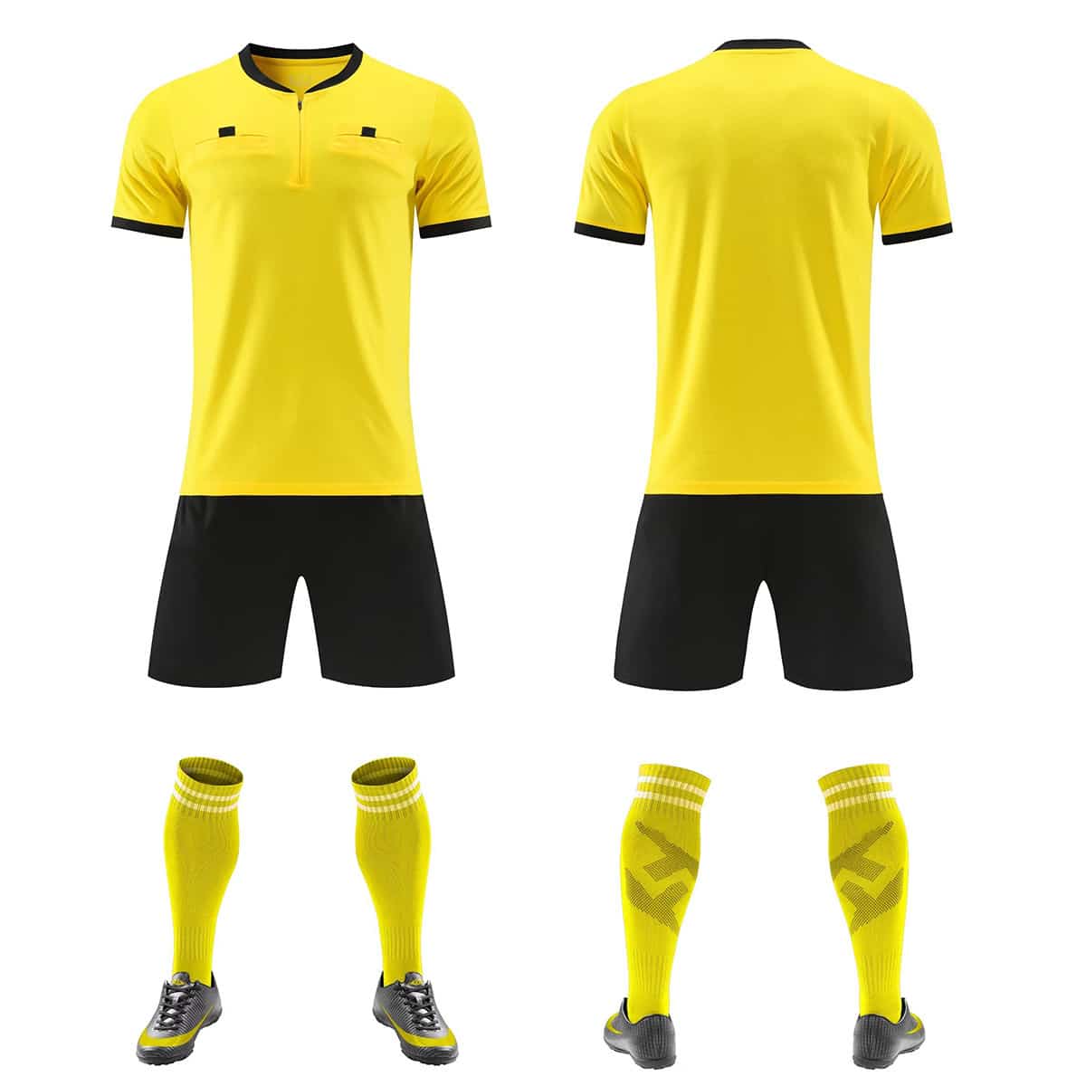 Combinaison de vêtements d'arbitre de match de football
