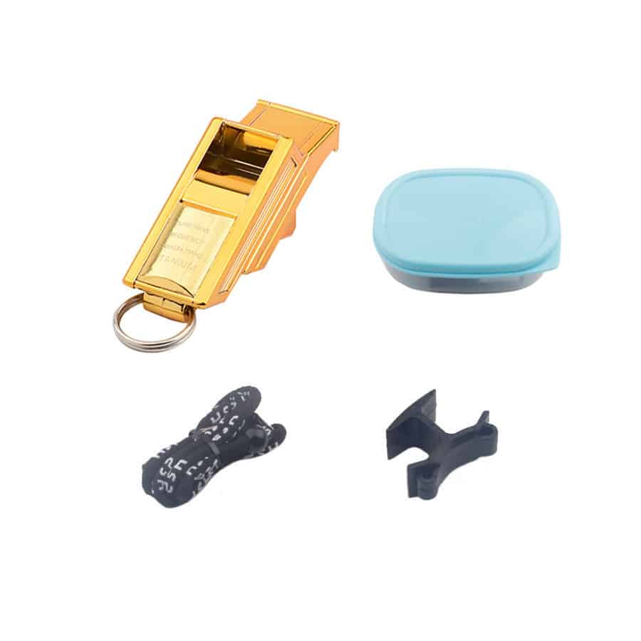 Lot De 6 Sifflets En Plastique Avec Cordon - Fort Son, Pour Sport, Entraînement, Survie, Arbitre