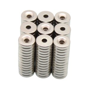 Aimant circulaire perforé en néodyme fer-bore