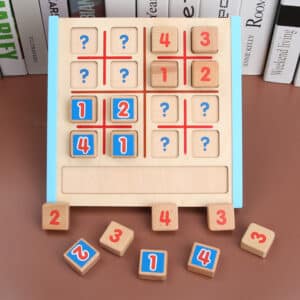 Jeu éducatif de Sudoku en bois