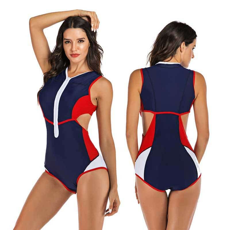 Combinaison de surf. Maillot de bain sans manches pour femmes – Image 3