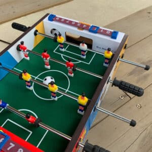 Jeu de table de football en bois