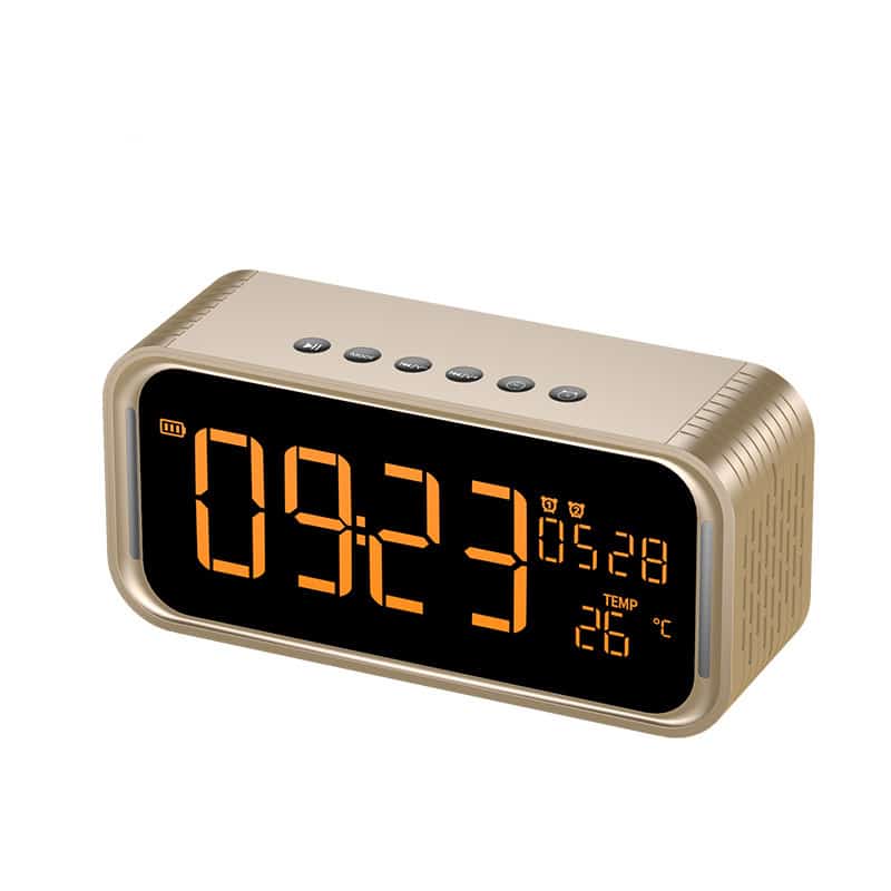 Haut-parleurs Bluetooth à doubles réveils et à grand écran de modèle privé – Image 3