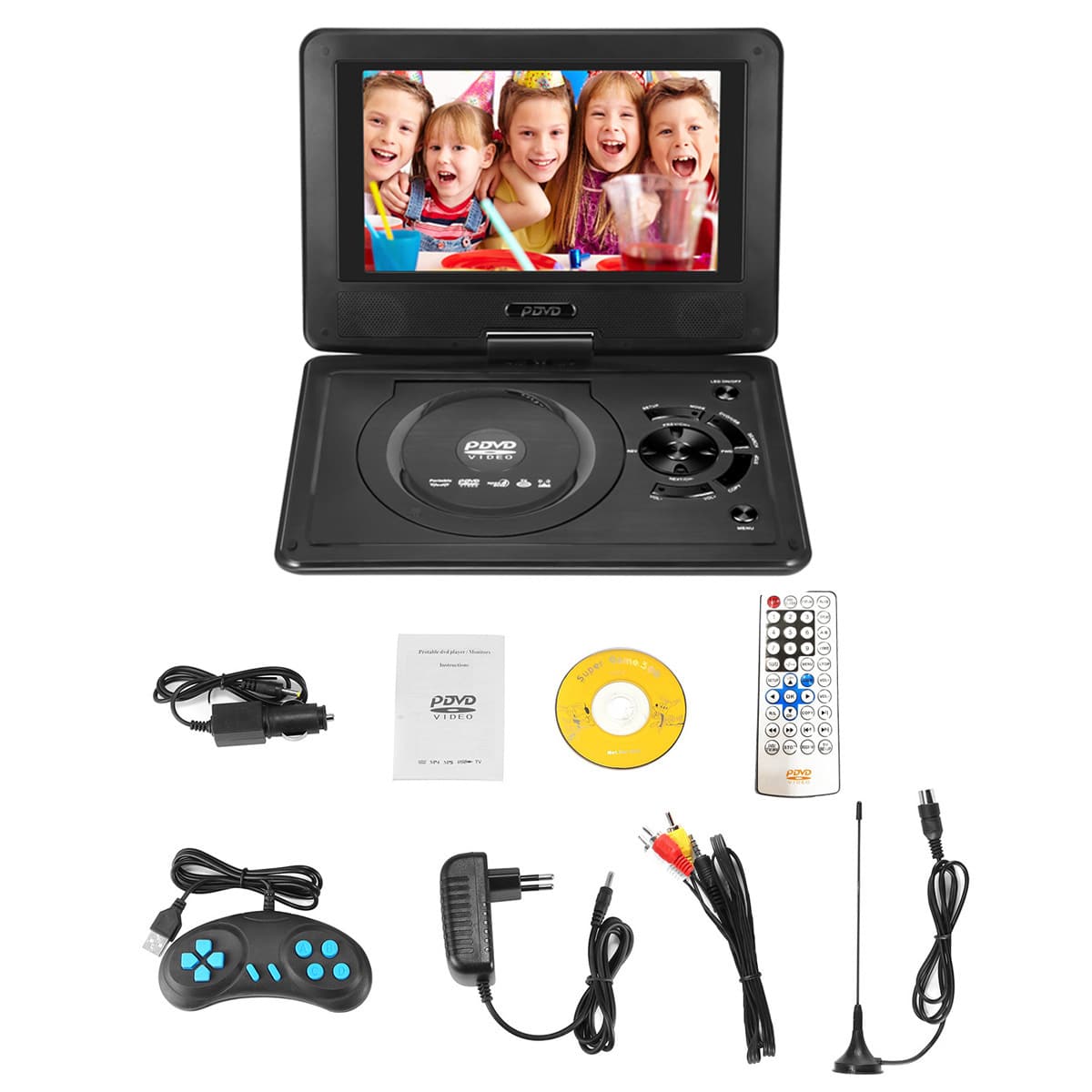 Lecteur DVD avec petit écran TV HD